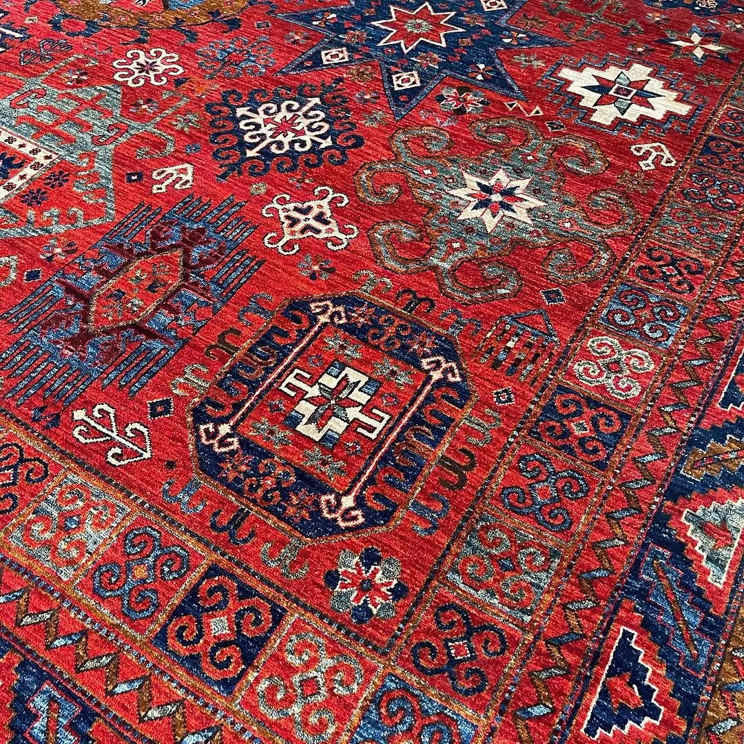 Compartment Gül Carpet &mdash; hand-knotted Caucasian Geometric Oriental rug