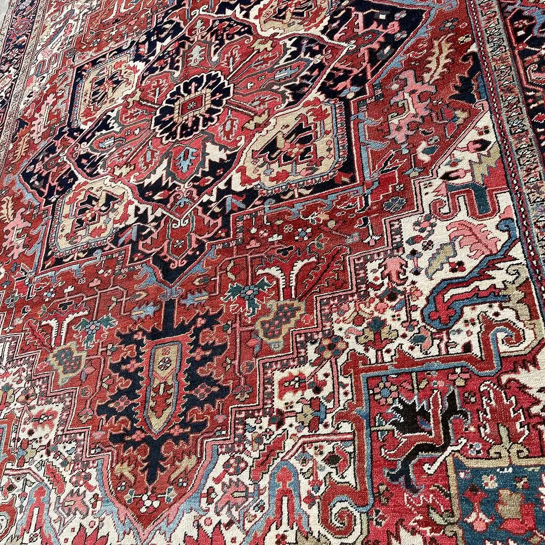Heriz Medallion Carpet — hand-knotted Oriental rug