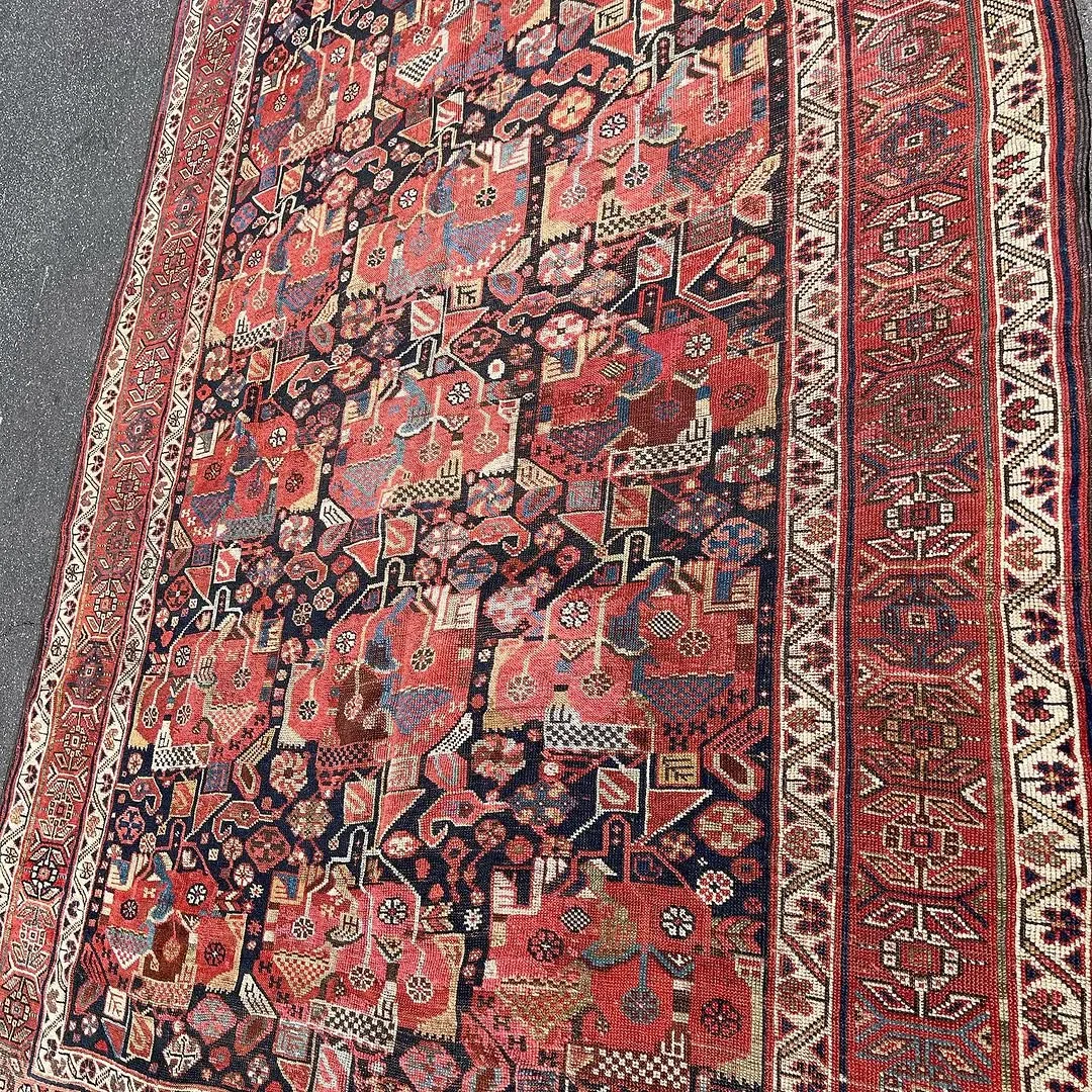Indigo Boteh Carpet &mdash; hand-knotted Oriental rug