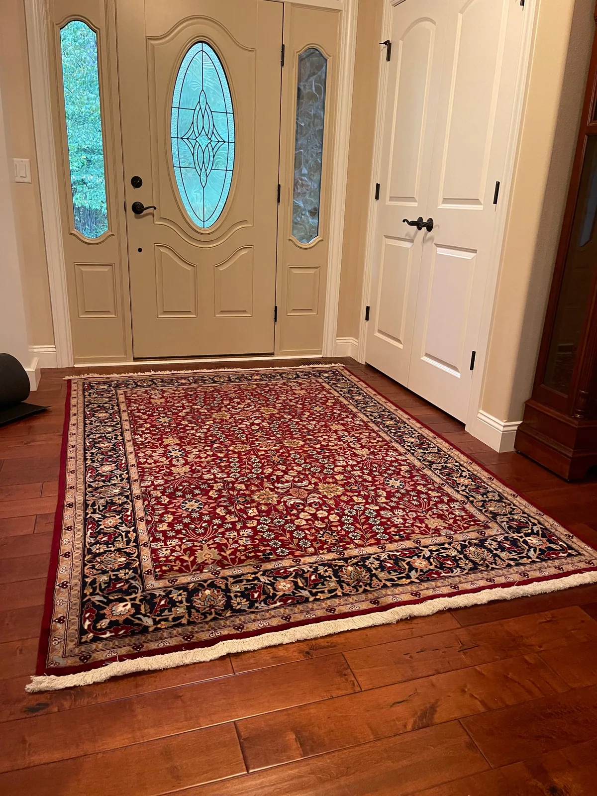Ruby Floral Carpet &mdash; hand-knotted Persian Village Floral Oriental rug
